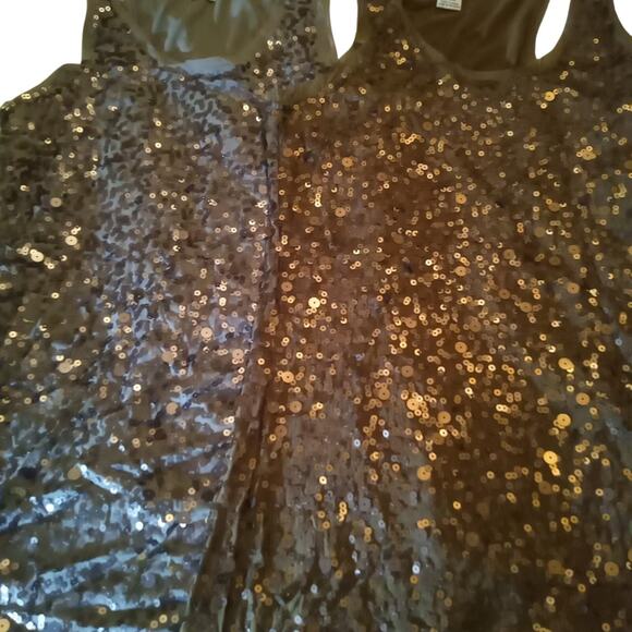 Max studio sequin razor back dress glamour bling Mobwife - Picture 1 of 7